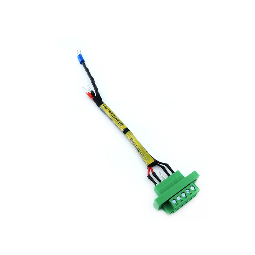 Conectores verdes do bloco de terminais com terminal de entrada de alimenta&ccedil;&atilde;o de 110v, conector de terminal de parafuso, conjunto de cabos, chicote de fios