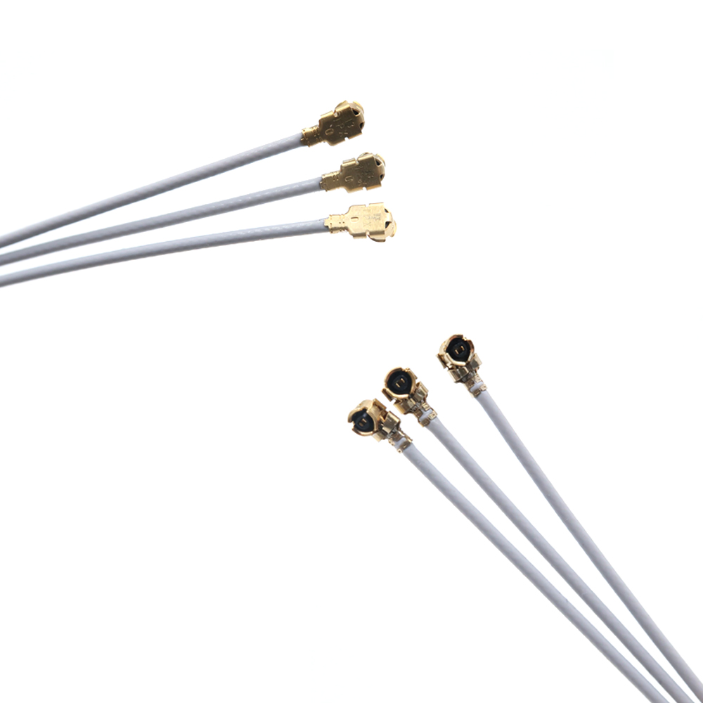 &Ouml;zelleştirilmiş Ipex'ten Ipex'e RF1.13 Uzatma Kablosu Ipex'ten Dahili Koaksiyel Kabloya Kuşaklama