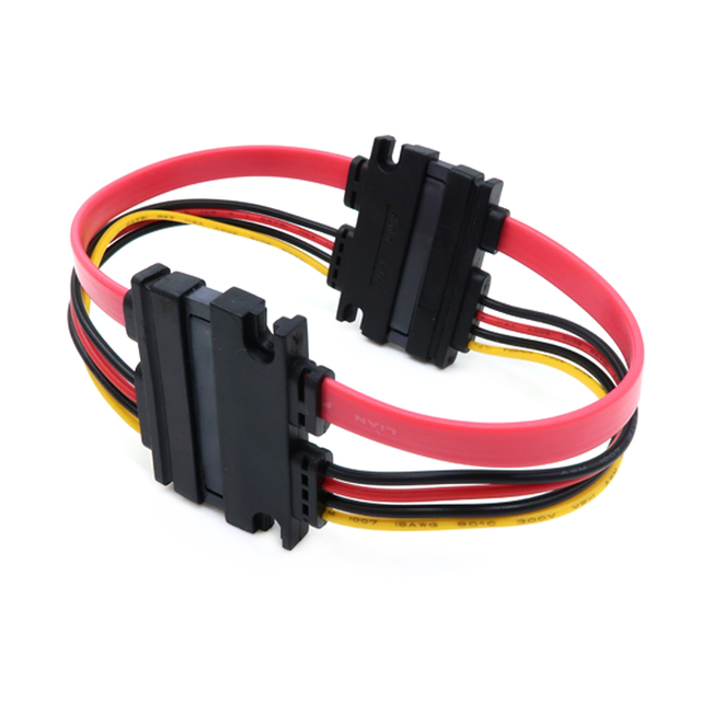  SATA Serial ATA 7+15 Pin Stecker auf Buchse Datenstromkabel GPS-Positionierung Kfz-Kabelbaum